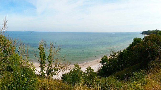 Kap Arkona vom Berg aus fotografiert.