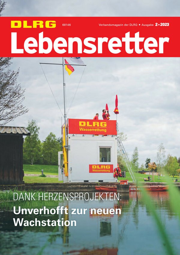 Titelbild Lebensretter 2-2023, DLRG Verbandsmagazin