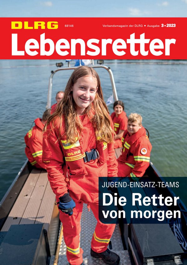 Titelbild Lebensretter 3-2023, DLRG Verbandsmagazin