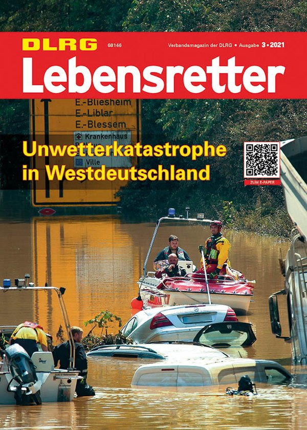 Titelbild Lebensretter 3-2021, DLRG Verbandsmagazin